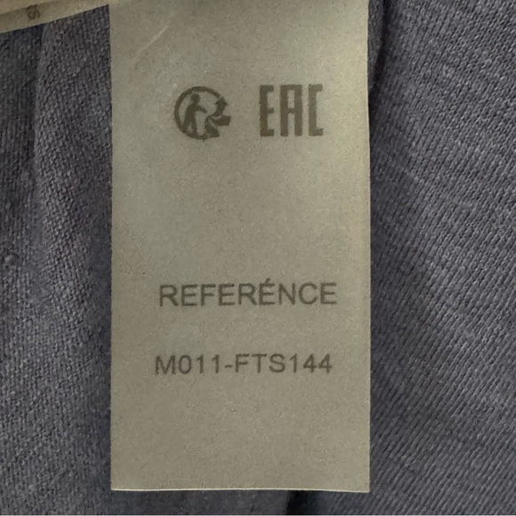 MAJESTIC FILATURES Deluxe Teeshirt Slub Linen Boatneck Elbow Sleeve Blue Size XL - Picture 12 of 13